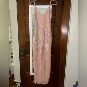 Superdown Blush Sequin Dress